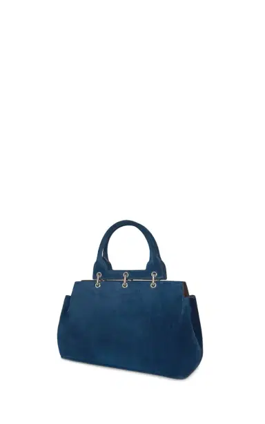 Gabriela Hearst Small Amethyst Tote Bag in Navy Suede | Thumbnail 2 Gabriela Hearst Small Amethyst Tote Bag in Navy Suede | Thumbnail 2
