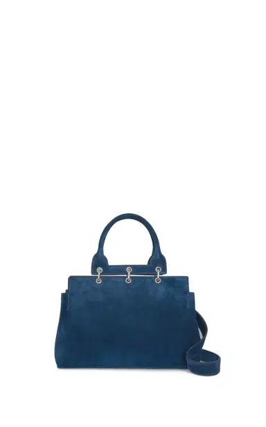 Gabriela Hearst Small Amethyst Tote Bag in Navy Suede | Thumbnail 3 Gabriela Hearst Small Amethyst Tote Bag in Navy Suede | Thumbnail 3