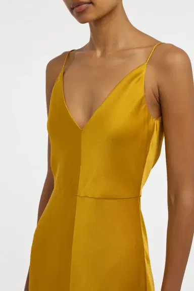 Gabriela Hearst Brigita Slip Maxi Dress in Golden Birch Silk Satin | Thumbnail 5 Gabriela Hearst Brigita Slip Maxi Dress in Golden Birch Silk Satin | Thumbnail 5