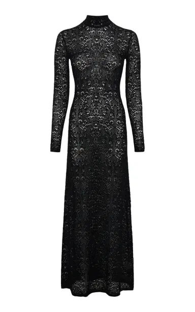 Gabriela Hearst Anya Knit Maxi Dress in Black Merino Wool Cashmere | Thumbnail 1 Gabriela Hearst Anya Knit Maxi Dress in Black Merino Wool Cashmere | Thumbnail 1