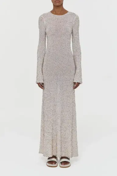 Gabriela Hearst Chandra Knit Maxi Dress in Multi Beaded Cashmere Silk | Thumbnail 2 Gabriela Hearst Chandra Knit Maxi Dress in Multi Beaded Cashmere Silk | Thumbnail 2