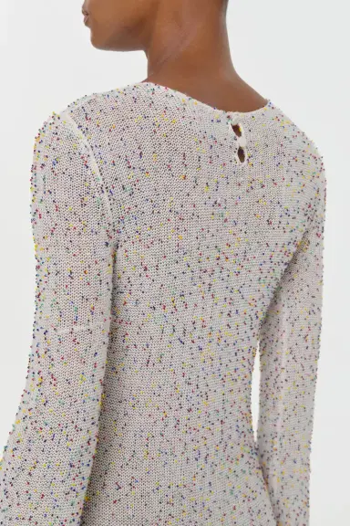 Gabriela Hearst Chandra Knit Maxi Dress in Multi Beaded Cashmere Silk | Thumbnail 6 Gabriela Hearst Chandra Knit Maxi Dress in Multi Beaded Cashmere Silk | Thumbnail 6