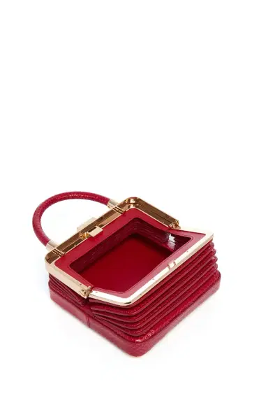 Gabriela Hearst Small Diana Bag in Red Snakeskin | Thumbnail 4 Gabriela Hearst Small Diana Bag in Red Snakeskin | Thumbnail 4
