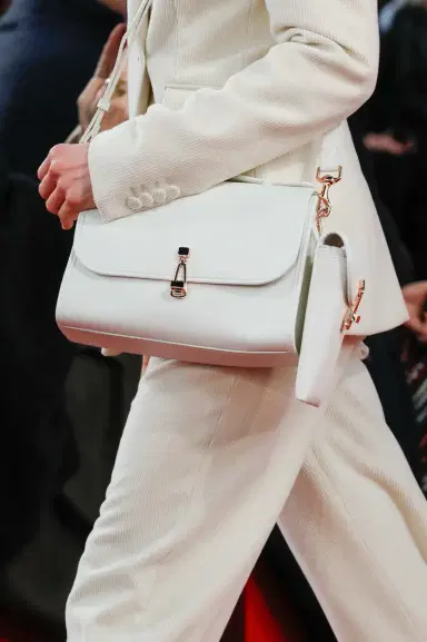 Gabriela Hearst Medium Leonora Flap Bag in Textured Leather | Thumbnail 2 Gabriela Hearst Medium Leonora Flap Bag in Textured Leather | Thumbnail 2