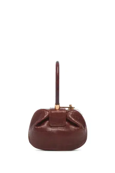 GABRIELA HEARST Demi Bag in Cognac Crocodile Leather | Thumbnail 2 GABRIELA HEARST Demi Bag in Cognac Crocodile Leather | Thumbnail 2