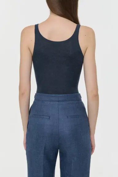 Gabriela Hearst Cinxia Knit Tank Top in Denim Cashmere Silk | Thumbnail 4 Gabriela Hearst Cinxia Knit Tank Top in Denim Cashmere Silk | Thumbnail 4
