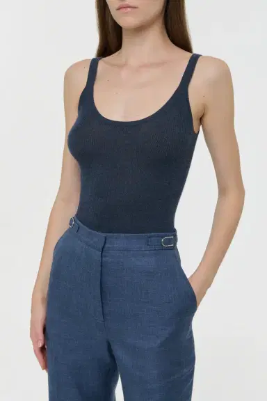 Gabriela Hearst Cinxia Knit Tank Top in Denim Cashmere Silk | Thumbnail 5 Gabriela Hearst Cinxia Knit Tank Top in Denim Cashmere Silk | Thumbnail 5