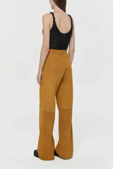 Gabriela Hearst Norman Wide-leg Pant in Cashew Suede | Thumbnail 5 Gabriela Hearst Norman Wide-leg Pant in Cashew Suede | Thumbnail 5