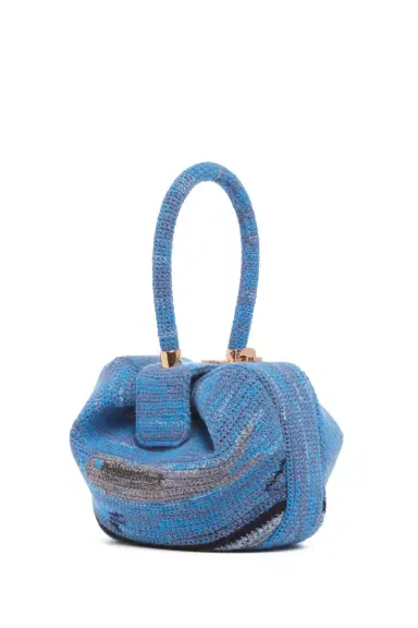 Gabriela Hearst Nina Bag in Water Multi Crochet Cashmere | Thumbnail 1 Gabriela Hearst Nina Bag in Water Multi Crochet Cashmere | Thumbnail 1