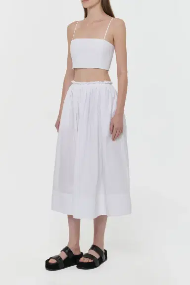 Gabriela Hearst Nadir Top in White Sea Island Cotton | Thumbnail 4 Gabriela Hearst Nadir Top in White Sea Island Cotton | Thumbnail 4