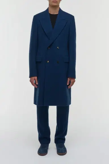 Gabriela Hearst Mcaffrey Coat in Electric Navy Speckled Cashmere | Thumbnail 2 Gabriela Hearst Mcaffrey Coat in Electric Navy Speckled Cashmere | Thumbnail 2