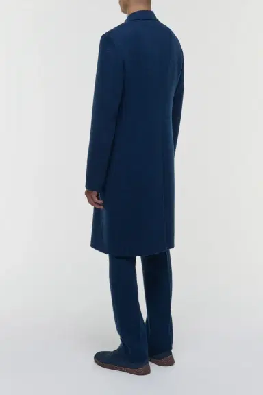 Gabriela Hearst Mcaffrey Coat in Electric Navy Speckled Cashmere | Thumbnail 4 Gabriela Hearst Mcaffrey Coat in Electric Navy Speckled Cashmere | Thumbnail 4