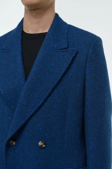 Gabriela Hearst Mcaffrey Coat in Electric Navy Speckled Cashmere | Thumbnail 5 Gabriela Hearst Mcaffrey Coat in Electric Navy Speckled Cashmere | Thumbnail 5