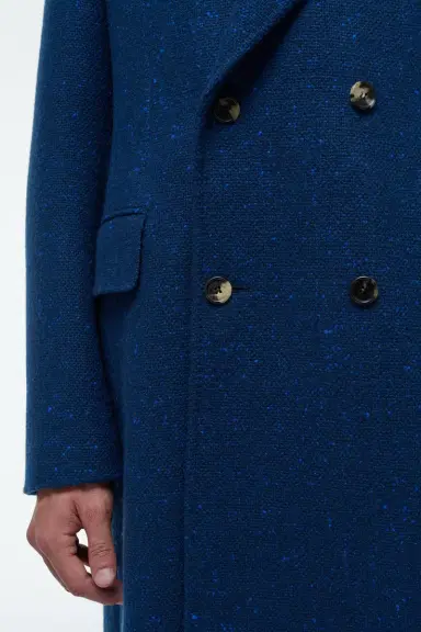 Gabriela Hearst Mcaffrey Coat in Electric Navy Speckled Cashmere | Thumbnail 6 Gabriela Hearst Mcaffrey Coat in Electric Navy Speckled Cashmere | Thumbnail 6