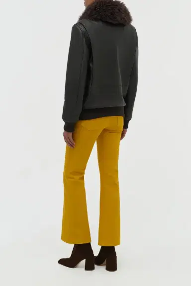 Gabriela Hearst Grant Jacket in Ebony Textured Leather and Shearling | Thumbnail 6 Gabriela Hearst Grant Jacket in Ebony Textured Leather and Shearling | Thumbnail 6
