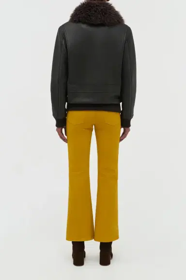 Gabriela Hearst Grant Jacket in Ebony Textured Leather and Shearling | Thumbnail 7 Gabriela Hearst Grant Jacket in Ebony Textured Leather and Shearling | Thumbnail 7
