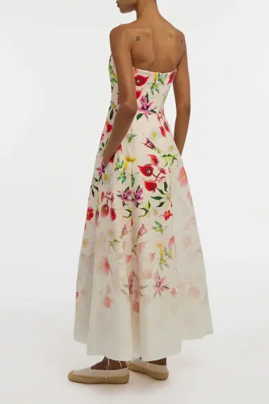 Gabriela Hearst Alessia Strapless Maxi Dress in Uruguayan Flowers Printed Linen | Thumbnail 5 Gabriela Hearst Alessia Strapless Maxi Dress in Uruguayan Flowers Printed Linen | Thumbnail 5