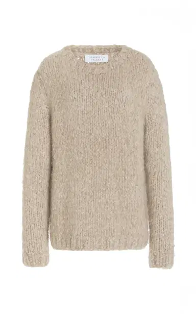 Gabriela Hearst Lawrence Knit Sweater in Oatmeal Welfat Cashmere | Thumbnail 1 Gabriela Hearst Lawrence Knit Sweater in Oatmeal Welfat Cashmere | Thumbnail 1