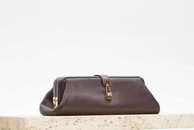 Gabriela Hearst Paola Clutch in Bordeaux Nappa Leather | Thumbnail 7 Gabriela Hearst Paola Clutch in Bordeaux Nappa Leather | Thumbnail 7