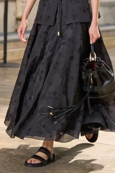 Gabriela Hearst Sonya Mia's Flowers Maxi Skirt in Black Embroidered Silk Organza | Thumbnail 3 Gabriela Hearst Sonya Mia's Flowers Maxi Skirt in Black Embroidered Silk Organza | Thumbnail 3