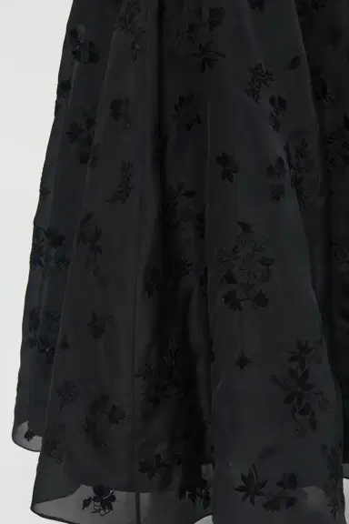 Gabriela Hearst Sonya Mia's Flowers Maxi Skirt in Black Embroidered Silk Organza | Thumbnail 9 Gabriela Hearst Sonya Mia's Flowers Maxi Skirt in Black Embroidered Silk Organza | Thumbnail 9