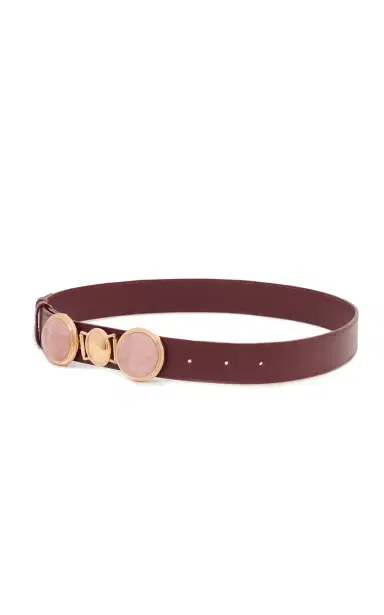 Gabriela Hearst Grange Stone Belt in Bordeaux Leather | Thumbnail 2 Gabriela Hearst Grange Stone Belt in Bordeaux Leather | Thumbnail 2
