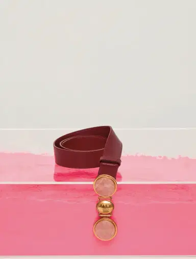 Gabriela Hearst Grange Stone Belt in Bordeaux Leather | Thumbnail 4 Gabriela Hearst Grange Stone Belt in Bordeaux Leather | Thumbnail 4