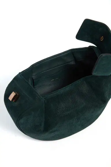 Gabriela Hearst Demi Bag in English Green Suede Corduroy | Thumbnail 5 Gabriela Hearst Demi Bag in English Green Suede Corduroy | Thumbnail 5