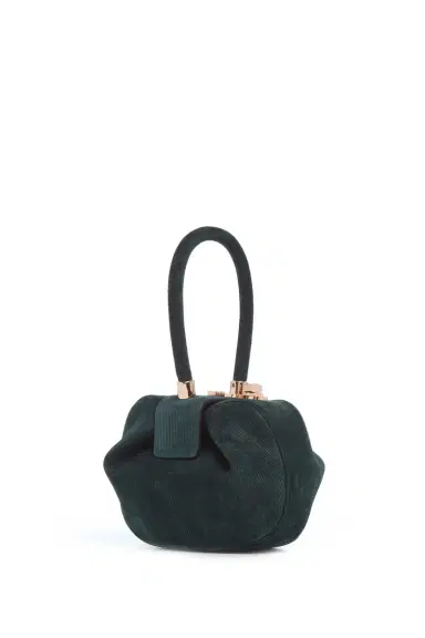 Gabriela Hearst Demi Bag in English Green Suede Corduroy | Thumbnail 1 Gabriela Hearst Demi Bag in English Green Suede Corduroy | Thumbnail 1