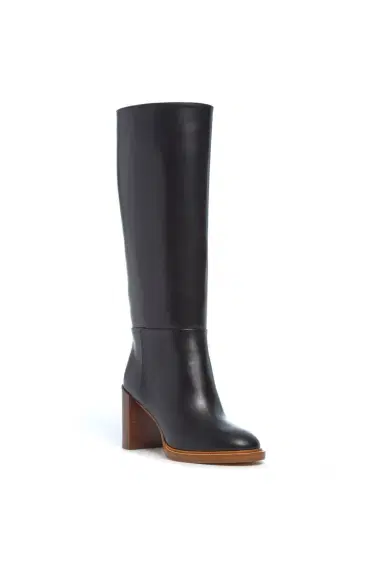 Gabriela Hearst Bocca Knee-High Boot in Black Leather | Thumbnail 3 Gabriela Hearst Bocca Knee-High Boot in Black Leather | Thumbnail 3