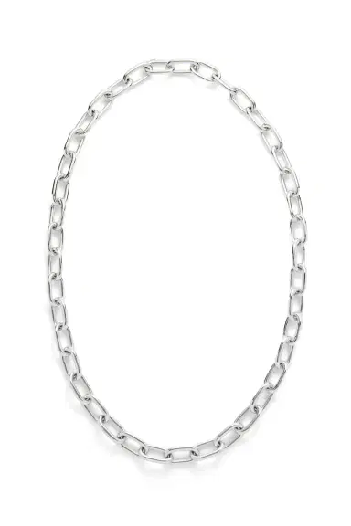 GABRIELA HEARST Medium Link Necklace in 18K White Gold (Classic Links) | Thumbnail 3 GABRIELA HEARST Medium Link Necklace in 18K White Gold (Classic Links) | Thumbnail 3