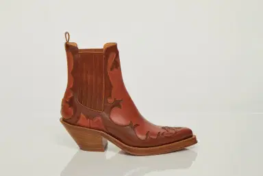 Gabriela Hearst Cassidy Cowboy Ankle Boot in Cognac Leather | Thumbnail 5 Gabriela Hearst Cassidy Cowboy Ankle Boot in Cognac Leather | Thumbnail 5