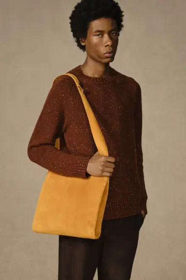 Gabriela Hearst Daniel Knit Sweater in Burnt Sienna Multi Speckled Aran Cashmere | Thumbnail 2 Gabriela Hearst Daniel Knit Sweater in Burnt Sienna Multi Speckled Aran Cashmere | Thumbnail 2