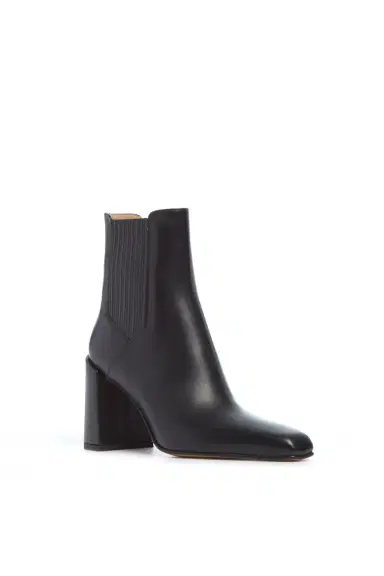 Gabriela Hearst Luke High Heel Ankle Boot in Black Leather | Thumbnail 3 Gabriela Hearst Luke High Heel Ankle Boot in Black Leather | Thumbnail 3