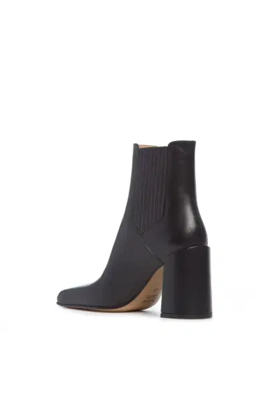 Gabriela Hearst Luke High Heel Ankle Boot in Black Leather | Thumbnail 4 Gabriela Hearst Luke High Heel Ankle Boot in Black Leather | Thumbnail 4