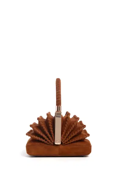 Gabriela Hearst Whipstitch Diana Bag in Cognac Suede | Thumbnail 3 Gabriela Hearst Whipstitch Diana Bag in Cognac Suede | Thumbnail 3