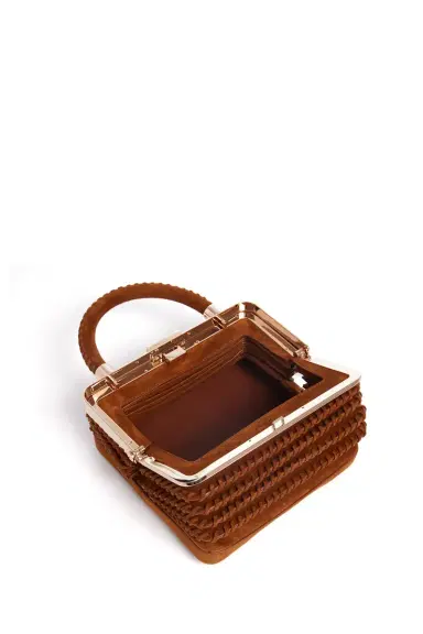 Gabriela Hearst Whipstitch Diana Bag in Cognac Suede | Thumbnail 4 Gabriela Hearst Whipstitch Diana Bag in Cognac Suede | Thumbnail 4