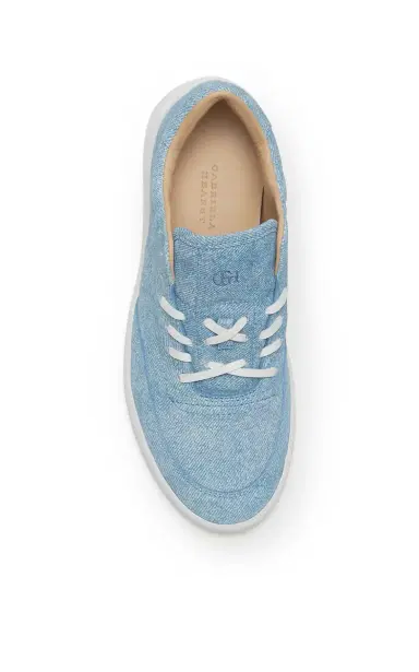 Gabriela Hearst Ohio Slip-on Sneaker in Light Blue Suede Denim | Thumbnail 5 Gabriela Hearst Ohio Slip-on Sneaker in Light Blue Suede Denim | Thumbnail 5