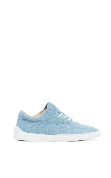 Gabriela Hearst Ohio Slip-on Sneaker in Light Blue Suede Denim | Thumbnail 1 Gabriela Hearst Ohio Slip-on Sneaker in Light Blue Suede Denim | Thumbnail 1