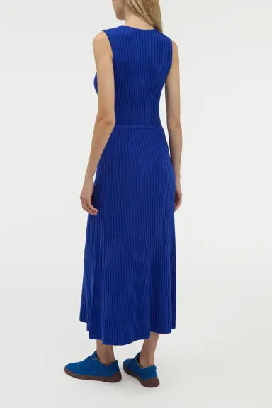 Gabriela Hearst Meier Knit Midi Dress in Cobalt Merino Wool Cashmere | Thumbnail 4 Gabriela Hearst Meier Knit Midi Dress in Cobalt Merino Wool Cashmere | Thumbnail 4