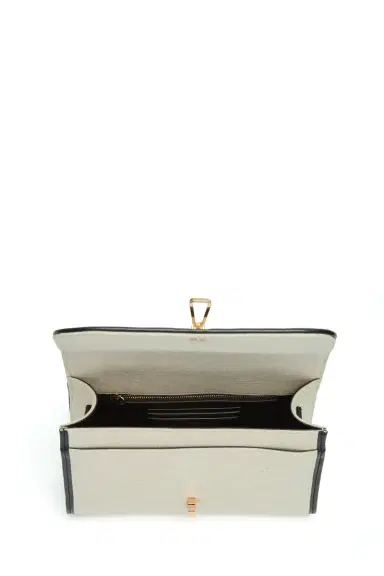 Gabriela Hearst Medium Leonora Flap Bag in Beige Linen | Thumbnail 5 Gabriela Hearst Medium Leonora Flap Bag in Beige Linen | Thumbnail 5