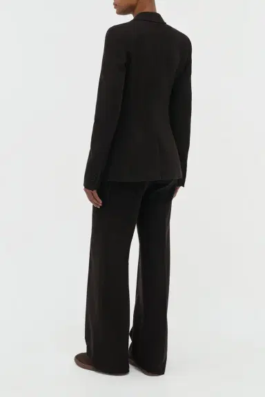 Gabriela Hearst Vesta Flare Pant in Chocolate Fine Cashmere Corduroy | Thumbnail 4 Gabriela Hearst Vesta Flare Pant in Chocolate Fine Cashmere Corduroy | Thumbnail 4