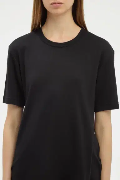 Gabriela Hearst Kirby T-Shirt in Black Cashmere Jersey | Thumbnail 5 Gabriela Hearst Kirby T-Shirt in Black Cashmere Jersey | Thumbnail 5