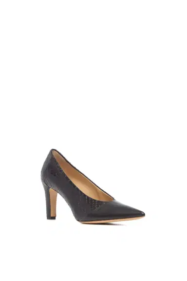 Gabriela Hearst Empress High Heel Stiletto Pump in Black Snakeskin & Leather | Thumbnail 2 Gabriela Hearst Empress High Heel Stiletto Pump in Black Snakeskin & Leather | Thumbnail 2