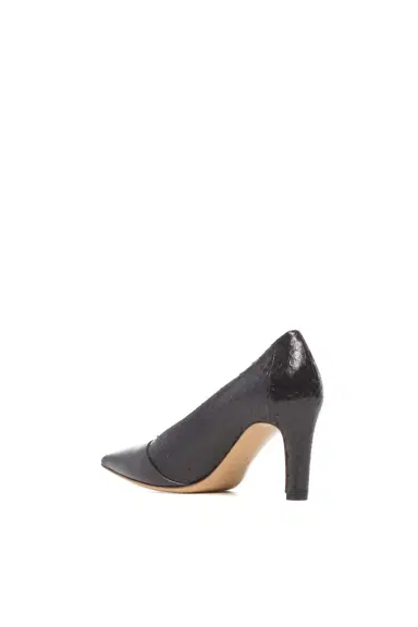 Gabriela Hearst Empress High Heel Stiletto Pump in Black Snakeskin & Leather | Thumbnail 3 Gabriela Hearst Empress High Heel Stiletto Pump in Black Snakeskin & Leather | Thumbnail 3