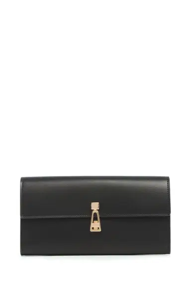 Gabriela Hearst Phone Wallet in Black Leather | Thumbnail 1 Gabriela Hearst Phone Wallet in Black Leather | Thumbnail 1