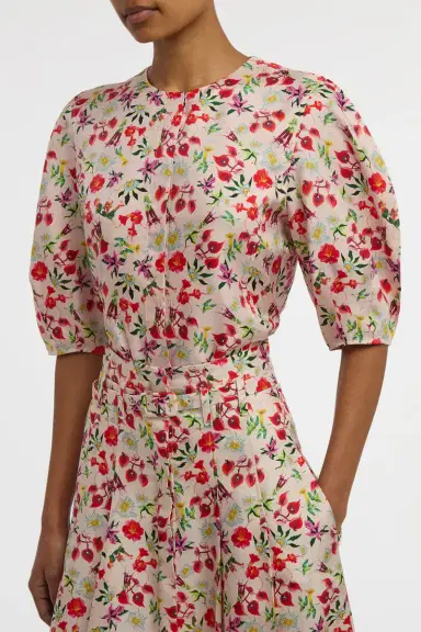 Gabriela Hearst Edify Top in Uruguayan Flowers Printed Silk | Thumbnail 6 Gabriela Hearst Edify Top in Uruguayan Flowers Printed Silk | Thumbnail 6