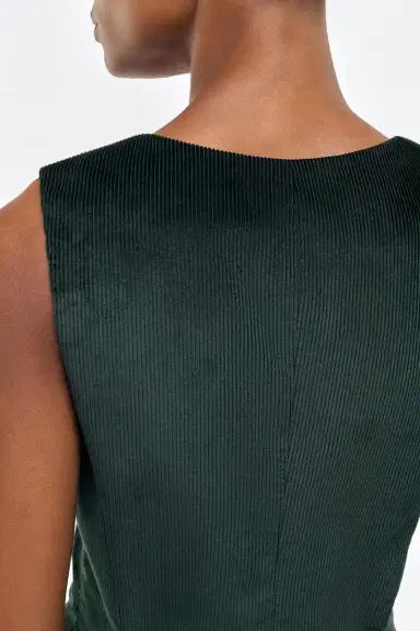 Gabriela Hearst Coleridge Vest in English Green Sea Island Cotton Corduroy | Thumbnail 6 Gabriela Hearst Coleridge Vest in English Green Sea Island Cotton Corduroy | Thumbnail 6
