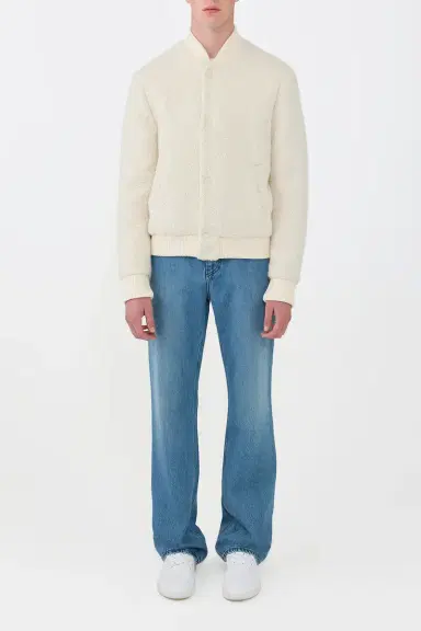 Gabriela Hearst Brandon Bomber in Recycled Cashmere Boucle | Thumbnail 2 Gabriela Hearst Brandon Bomber in Recycled Cashmere Boucle | Thumbnail 2