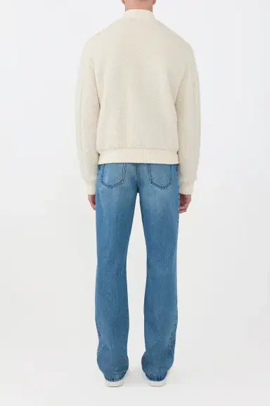 Gabriela Hearst Brandon Bomber in Recycled Cashmere Boucle | Thumbnail 4 Gabriela Hearst Brandon Bomber in Recycled Cashmere Boucle | Thumbnail 4